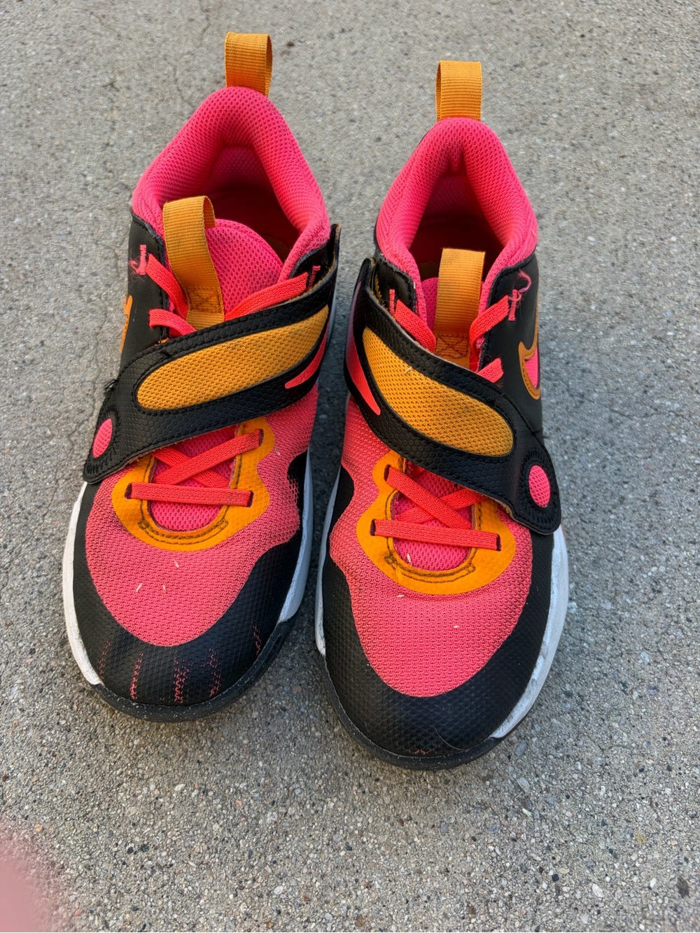 Nike Kids Sneakers Great Condition in Pink, Orange & Black Size 4Y